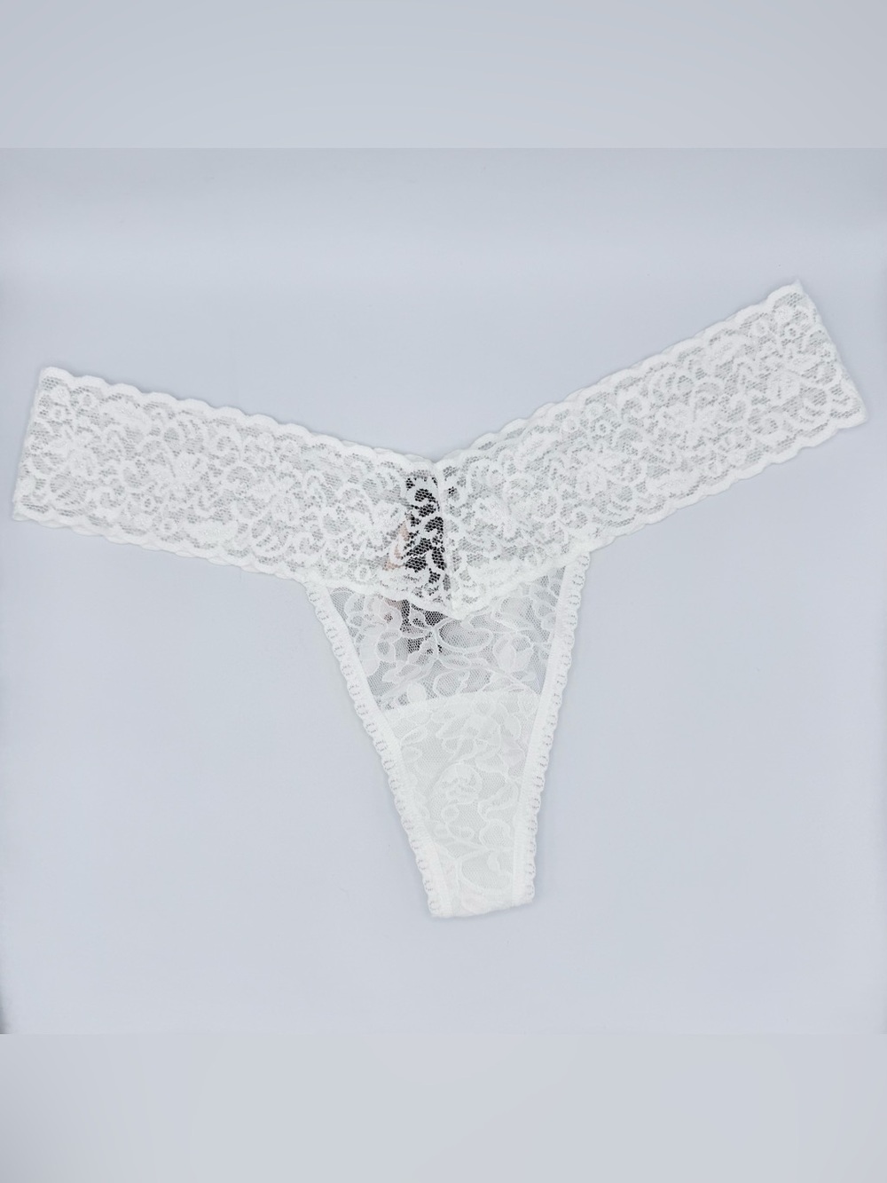 NEW! Vintage Victoria’s Secret White THE LACIE THONG - OS One Size